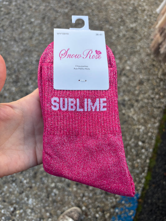 Chaussettes paillettes Sublime
