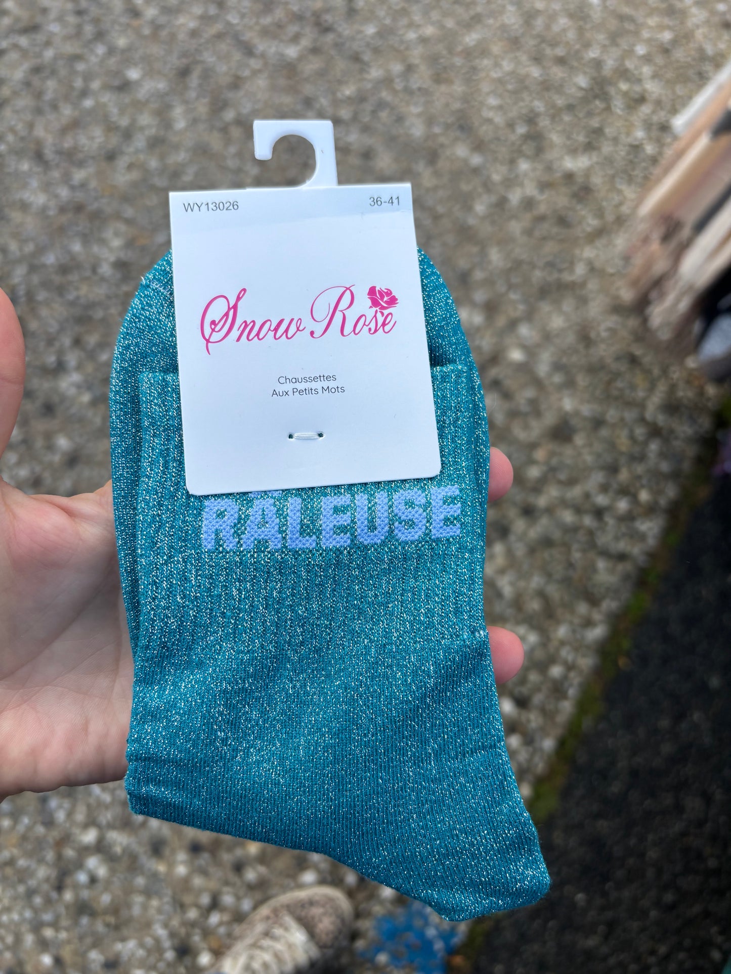 Chaussettes paillettes Râleuse