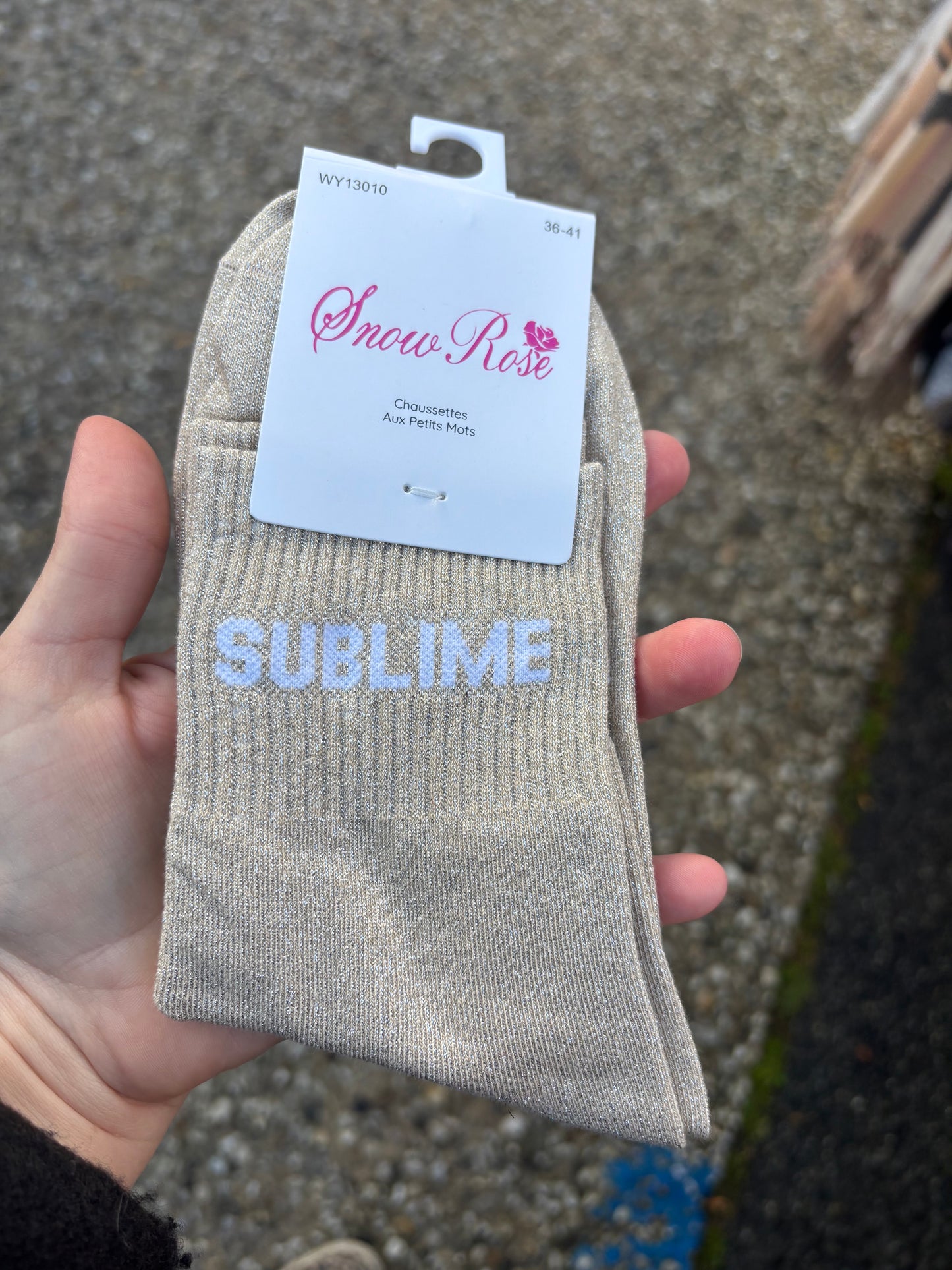 Chaussettes paillettes Sublime