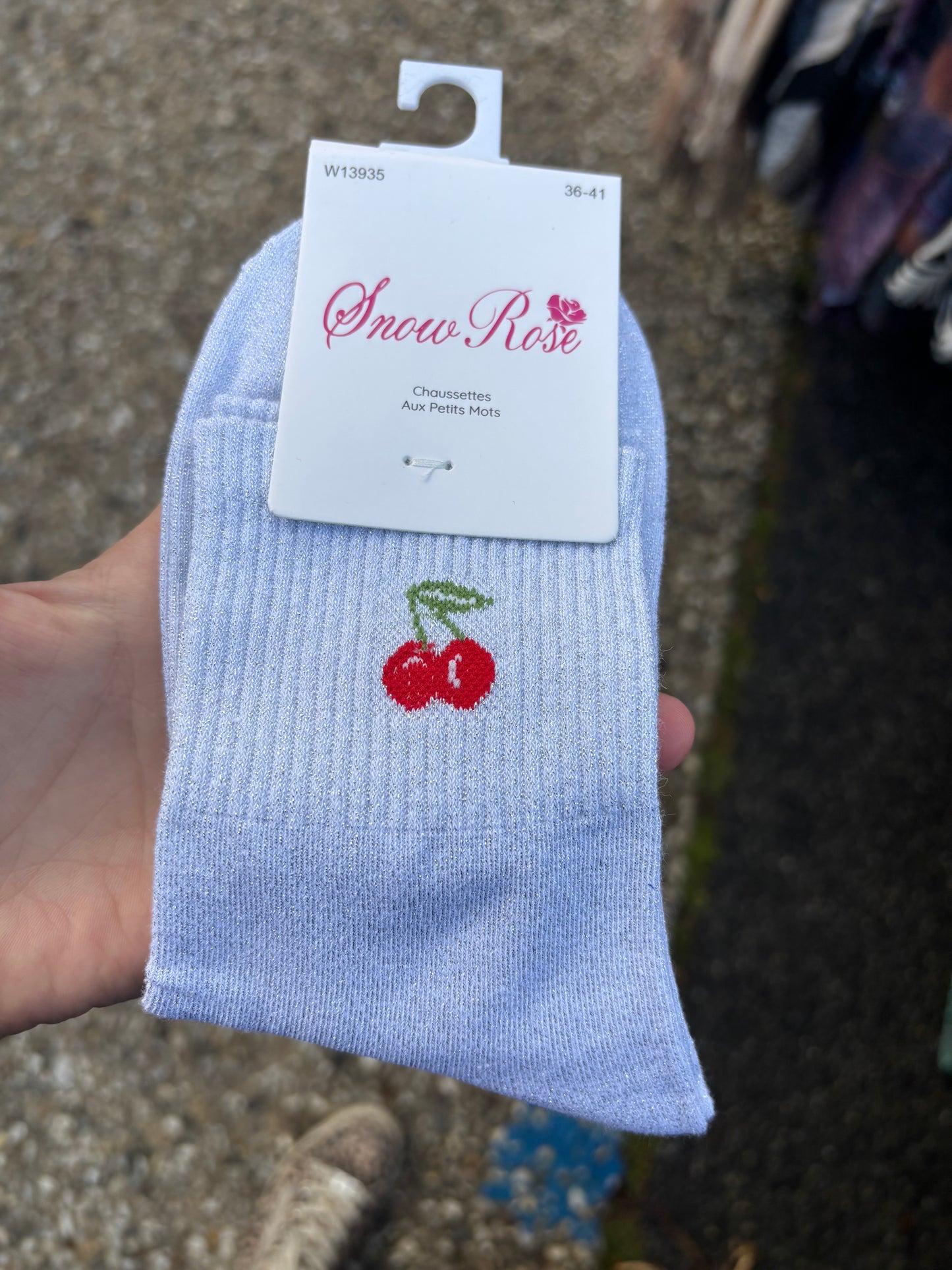 Chaussettes paillettes 🍒