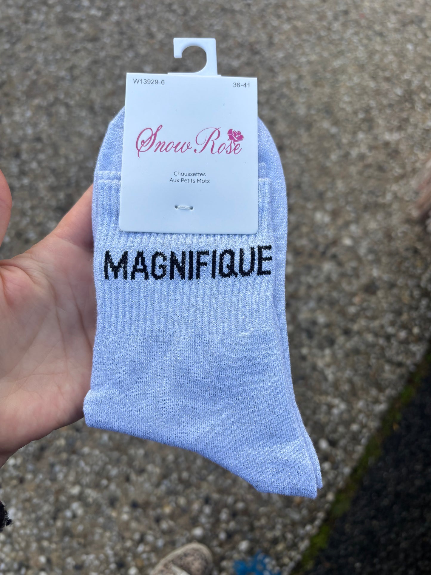 Chaussettes paillettes Magnifique