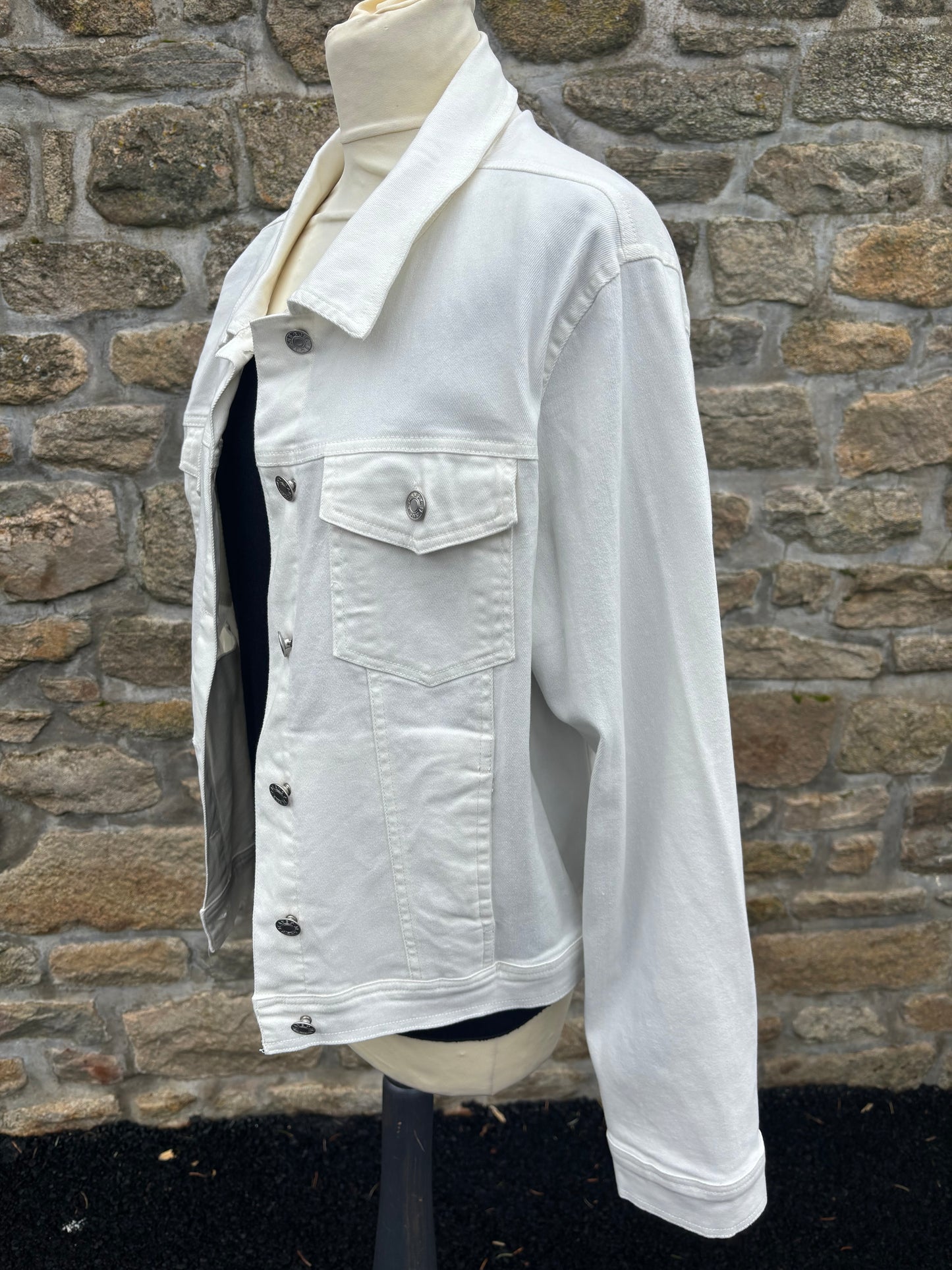 Veste en jeans blanc