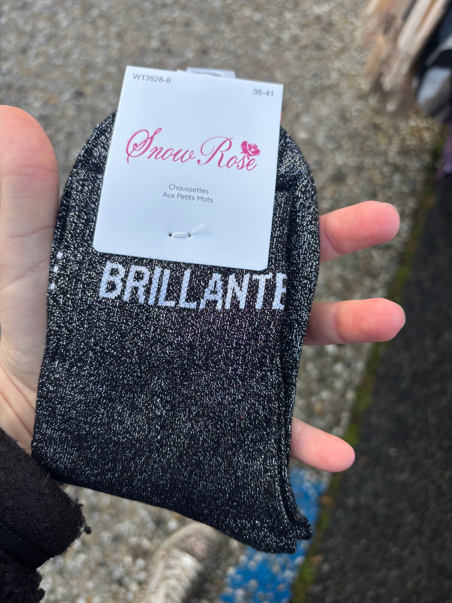 Chaussettes paillettes Brillante