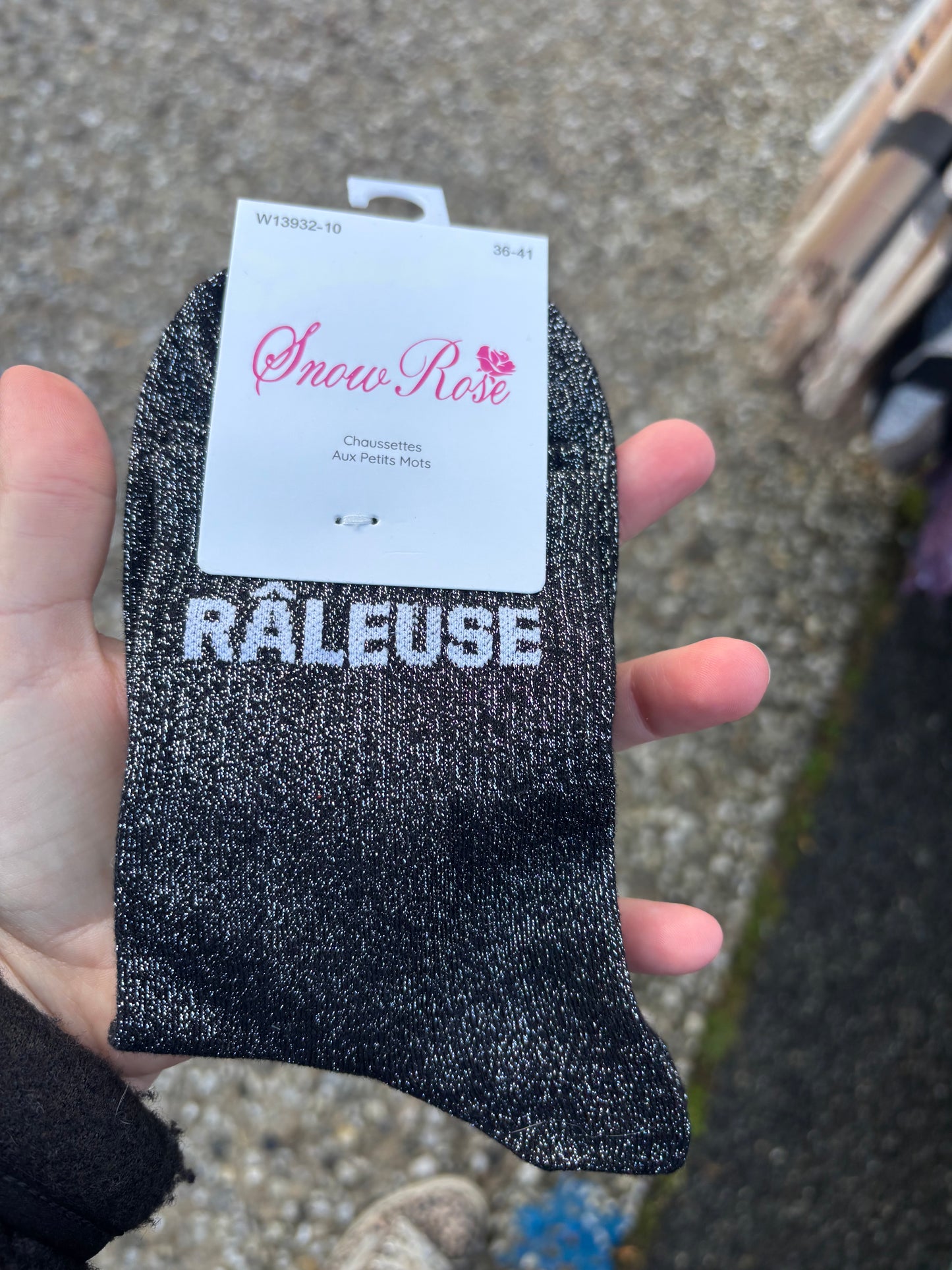Chaussettes paillettes Râleuse