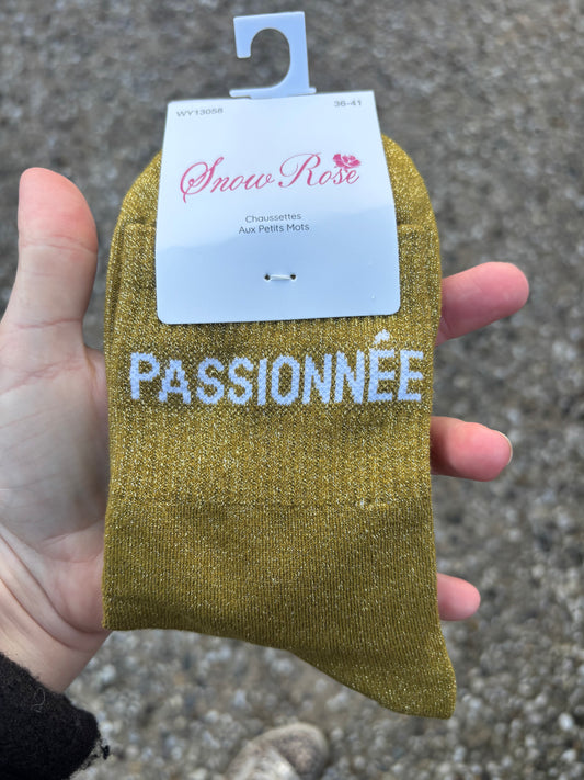 Chaussettes paillettes Passionnée