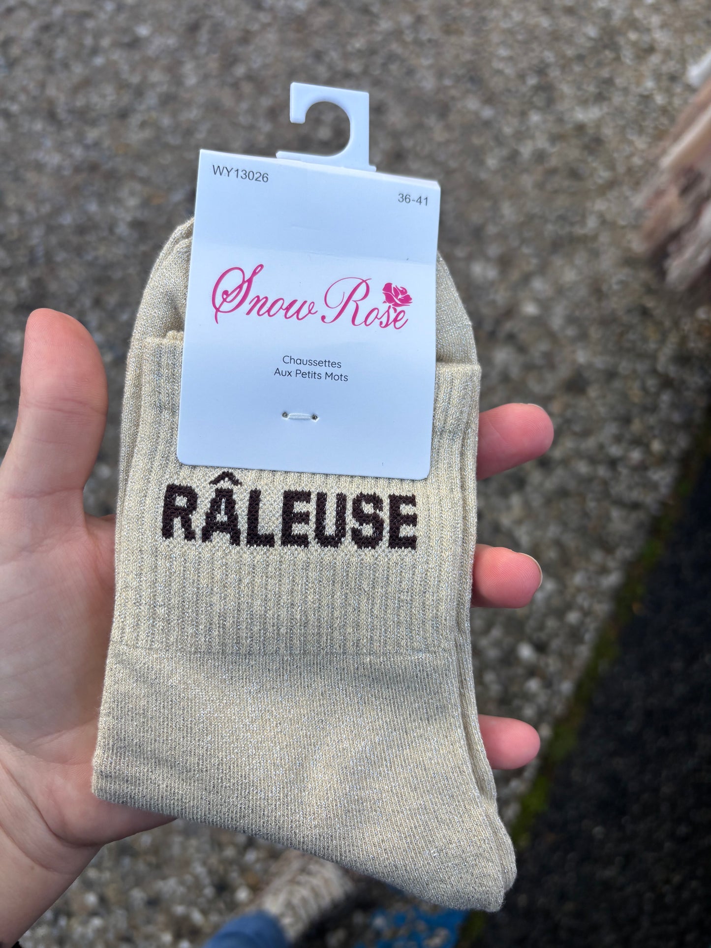 Chaussettes paillettes Râleuse