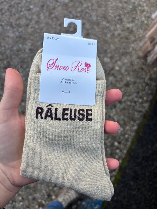 Chaussettes paillettes Râleuse